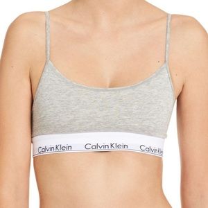 Grey Calvin Klein Bra - Medium